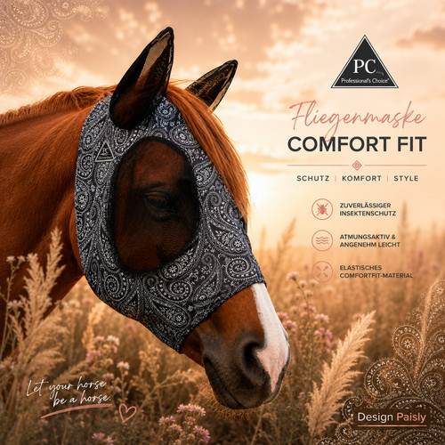 Fliegenmaske pferd lycra ohne - lycra,